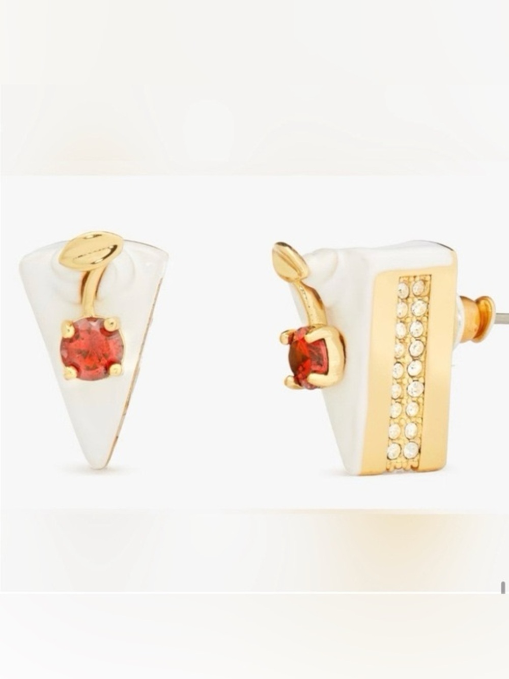 Kate Spade Pastry Shop Cake Crystal Stud Earrings
